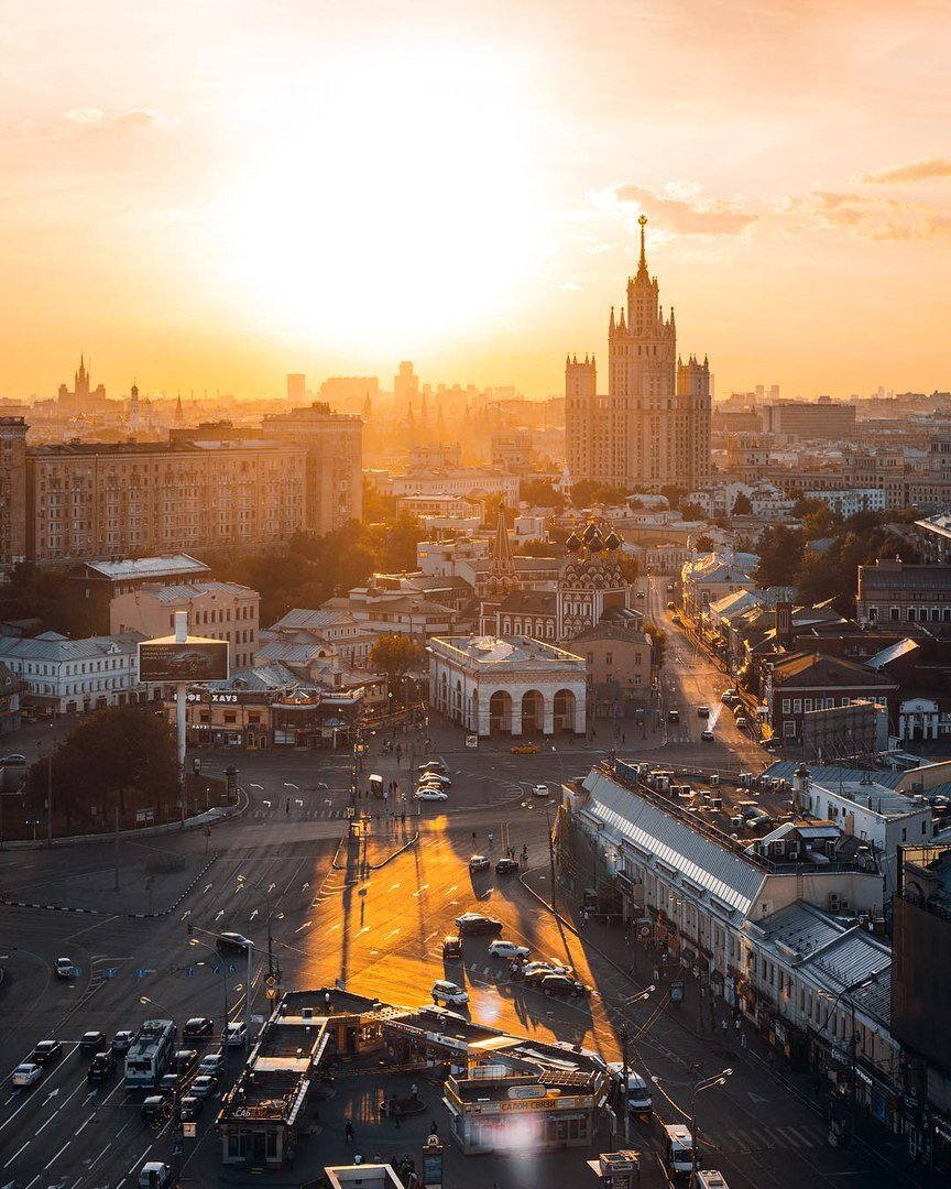 Фото утренней москвы