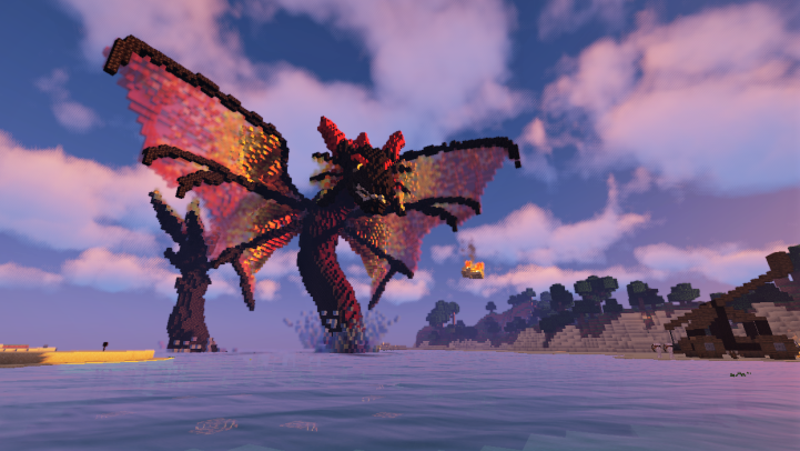 Смотря на эту постройку ДРАКОНА, можно предположить что это сделано с помощью модов или в креативе, но НЕТ! Это было построено на одном из американских серверов игроками , полностью в ВЫЖИВАНИИ! До единого блока! Что думаете об этом??