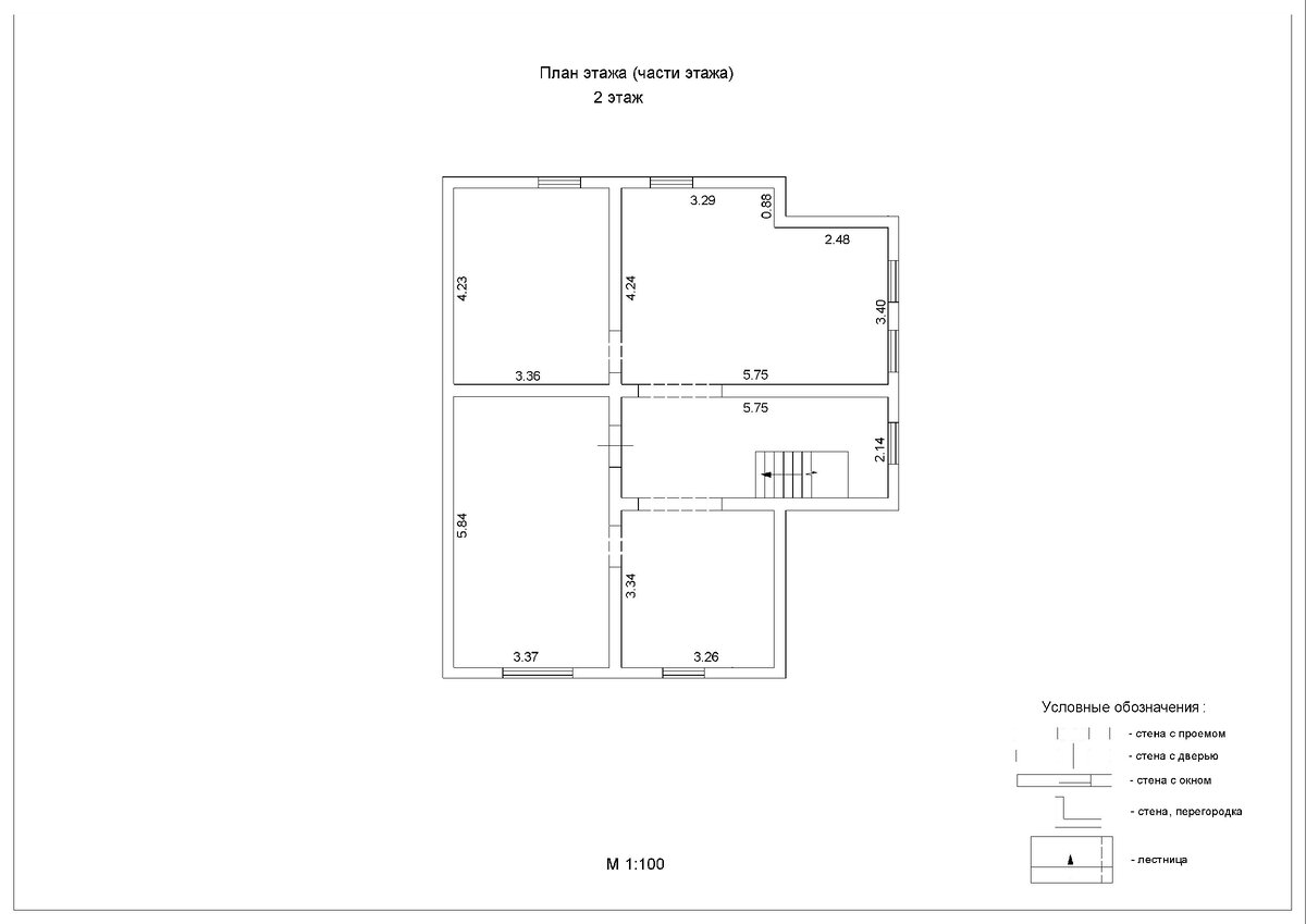 А вот со вторым беда: мы им обозначили, где будет перегородка между санузлом и кабинетом, но они благополучно прохлопали информацию, и отрисовали то, как сделано на данный момент (не успел я еще все перегородки поставить)