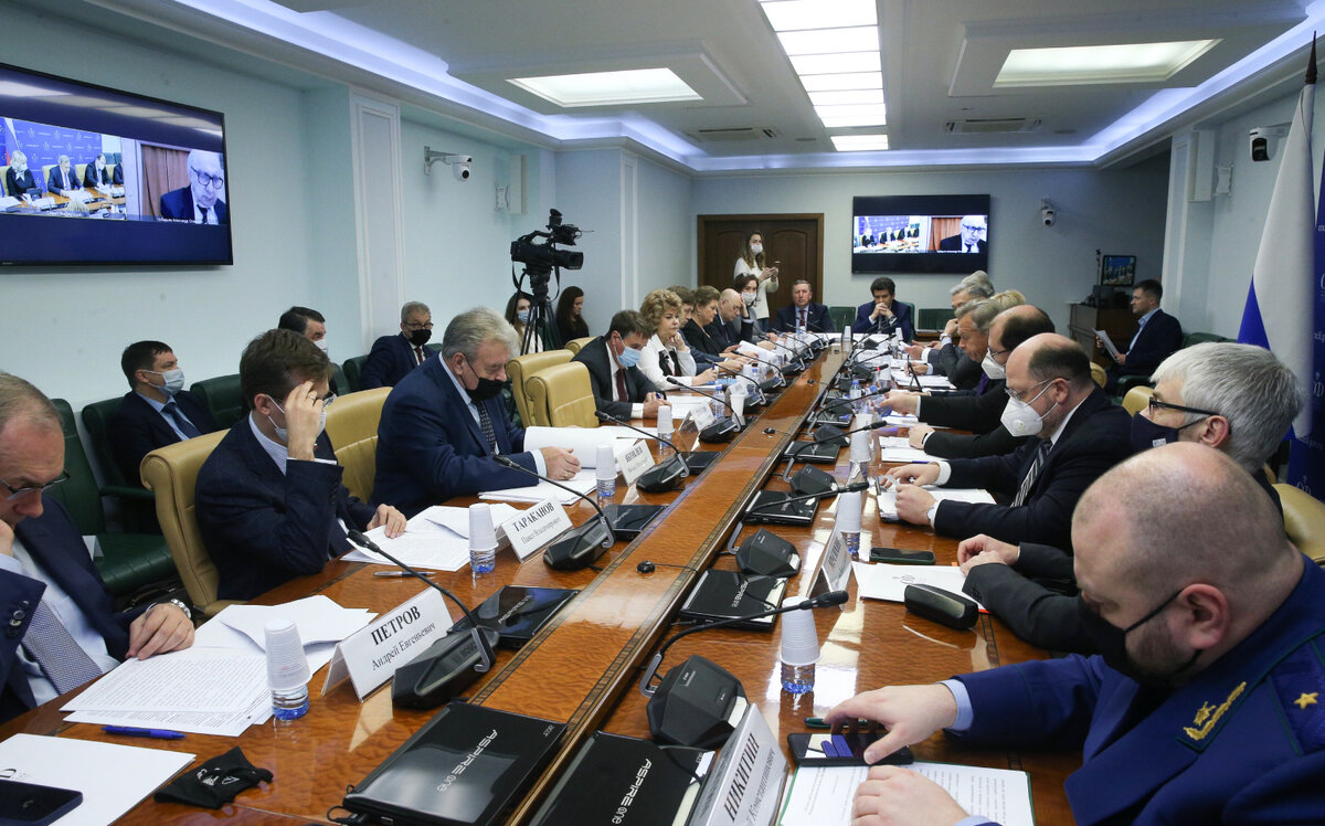 Во время круглого стола. Источник: council.gov.ru