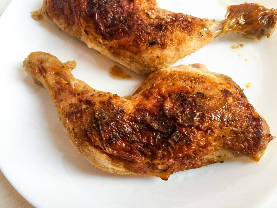 Куриные окорочка в духовке с хрустящей корочкой рецепт с фото пошагово