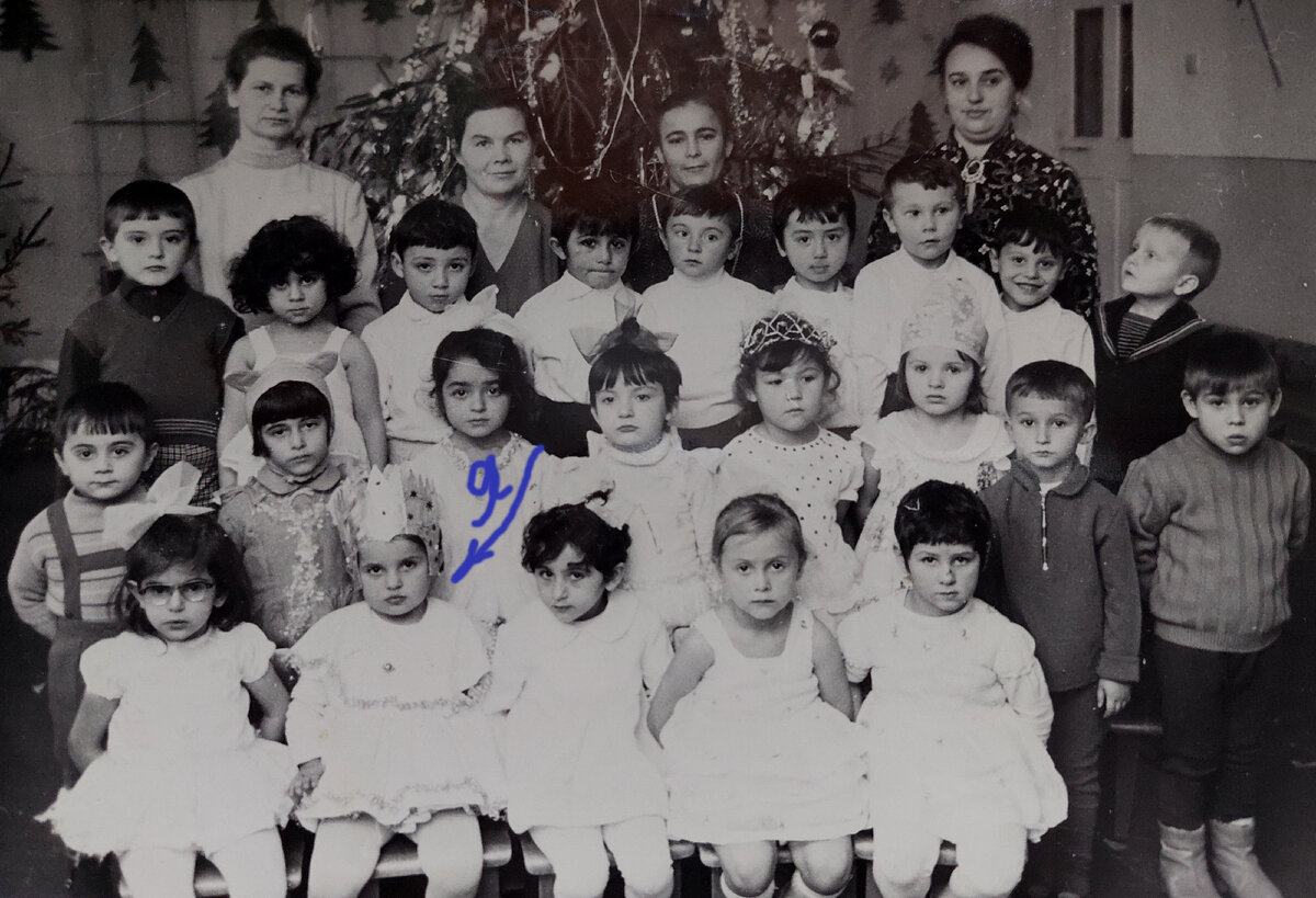 Детский сад № 27, город Сумгаит. 1972 год, мне 4 года.