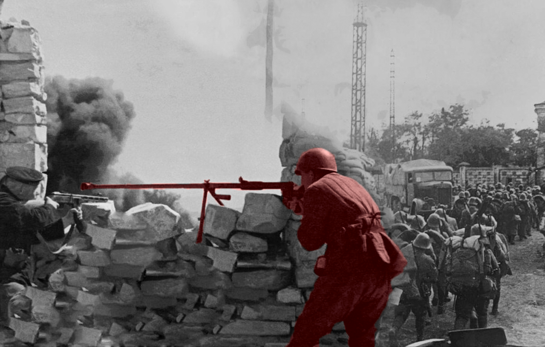 20 21 22 июня. Красная армия ВОВ строем.