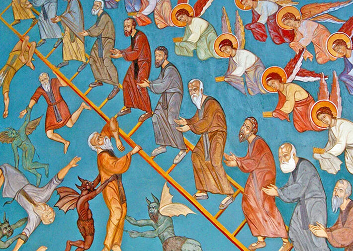 Лествица прп. Иоанна Лествичника.