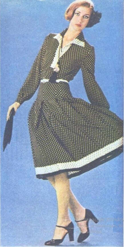 Зарубежная мода в журнале "Работница", 1977г., №4