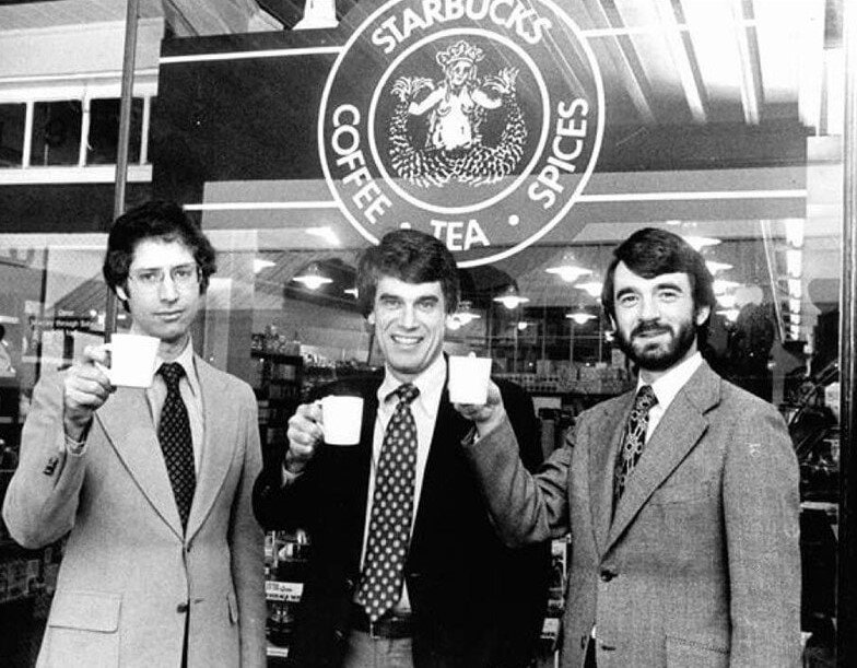 Основатели Starbucks: Зев Сигл, Джерри Болдуин, Гордон Боукер