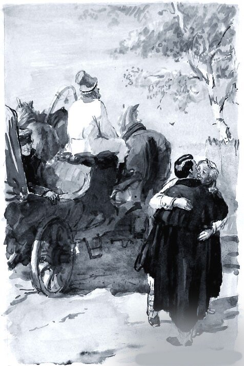 Д.А. Дубинский (1920-1960). Иллюстрации к роману И.С. тургенева "Отцы и дети". В свободном доступе: яндекс-картинки.