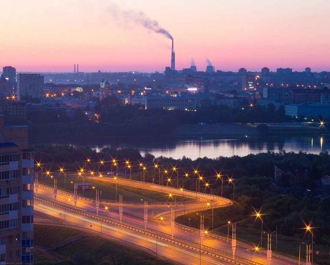 Омск перед рассветом...фото не моё..