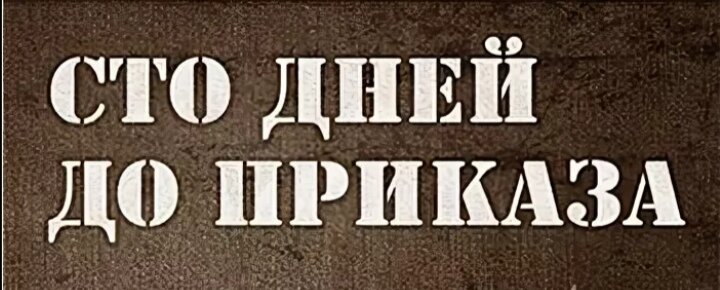 Картинки 100 дней до приказа армия