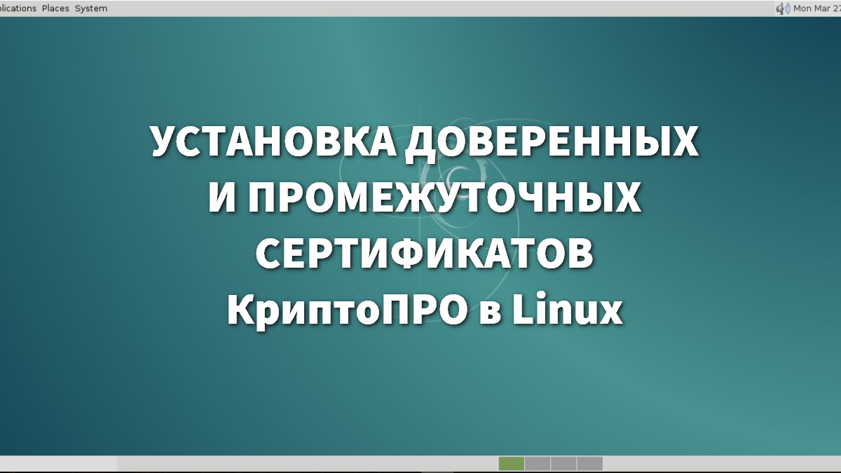 Установка доверенных корневых и промежуточных сертификатов КриптоПРО в Linux  | T-Wiki | Дзен