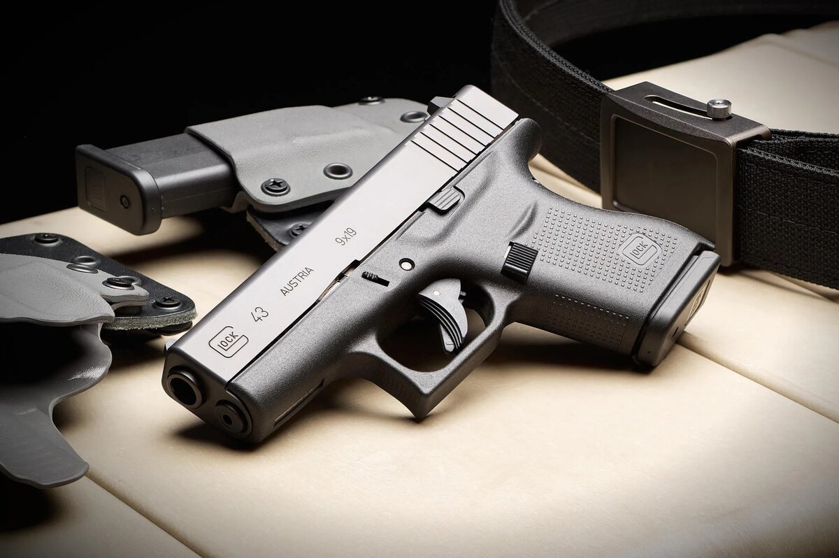 9-мм пистолет Glock G43 предназначен для длительного скрытого ношения
