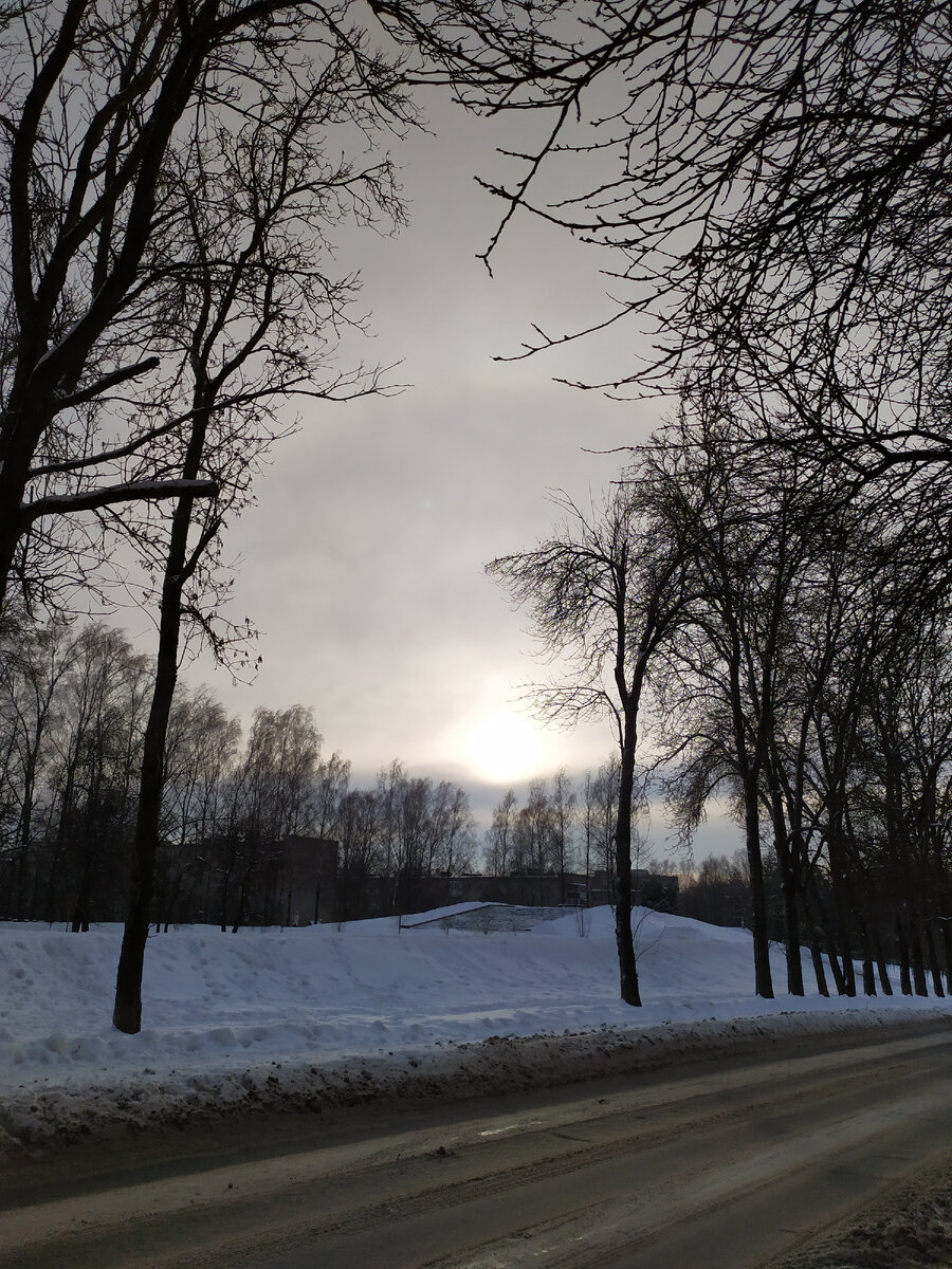 Солнце над курганом.