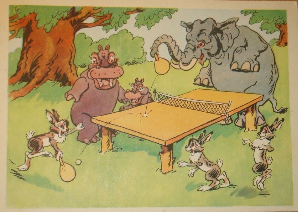 Фото открытки издательства "ИЗОГИЗ" художника А. Баженова. 1-я фабрика офсетной печати ЛСНХ. 1958 год.