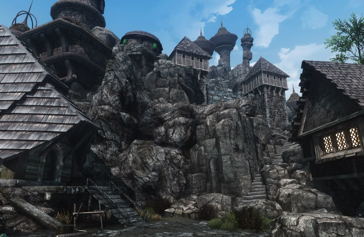 Левел-дизайн местного поселения (из портфолио Марфы) 