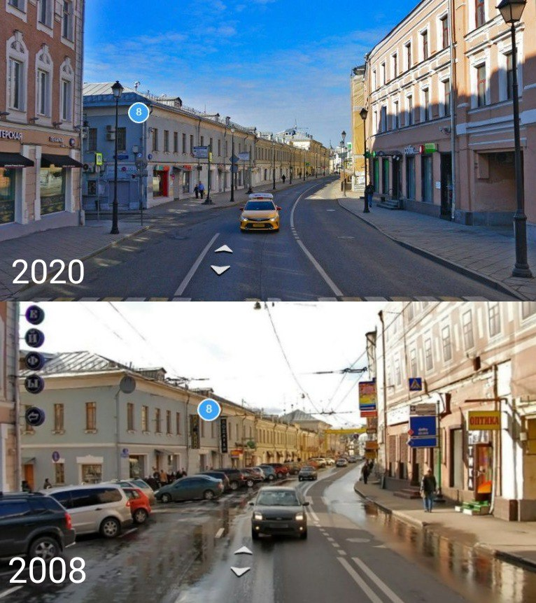 Москва при лужкове и собянине сравнение фото
