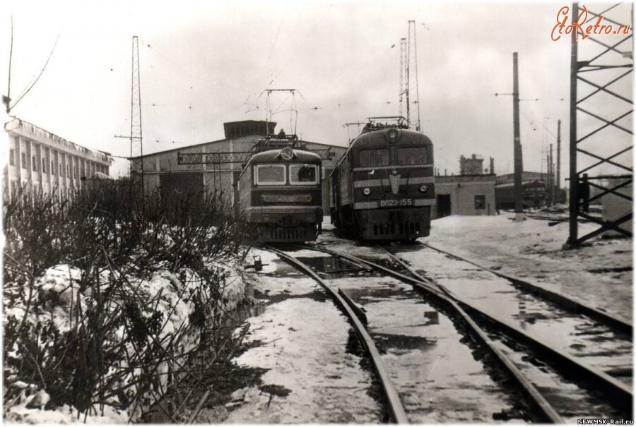 Тула, депо, ЧС2-586 и ВЛ23-155, 1988 год, источник фото www.etoretro.ru