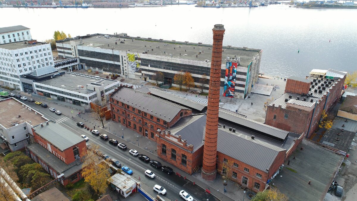 Завод «Севкабель» на Васильевском острове.