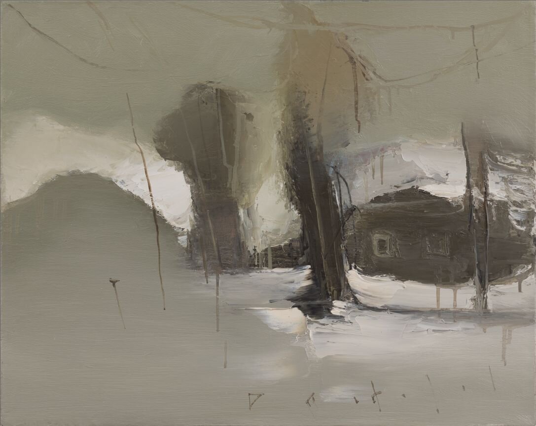 Провинциальный пейзаж. 2013 холст, масло 60,5х75,5