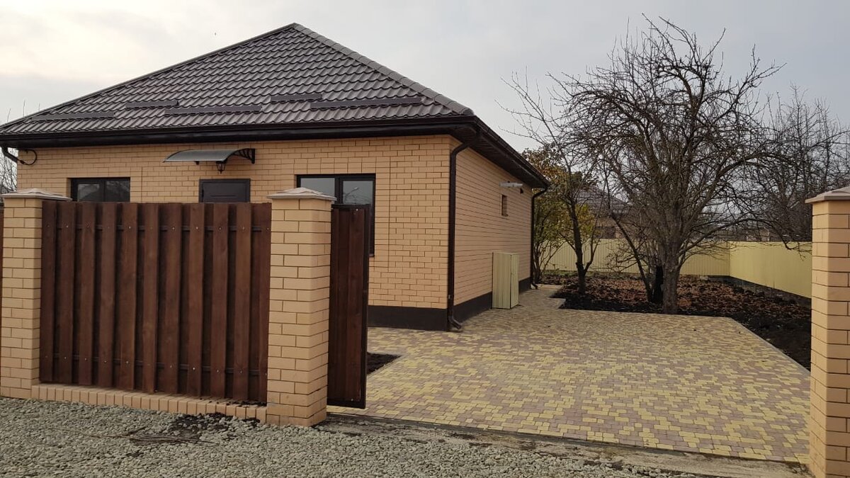 Дом 80 кв.м на 8 сотках в СНТ, пригород Краснодара. 