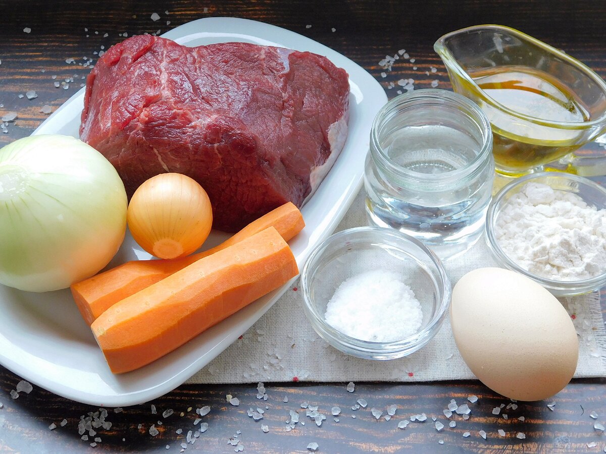 ингредиенты для приготовления бешбармака 