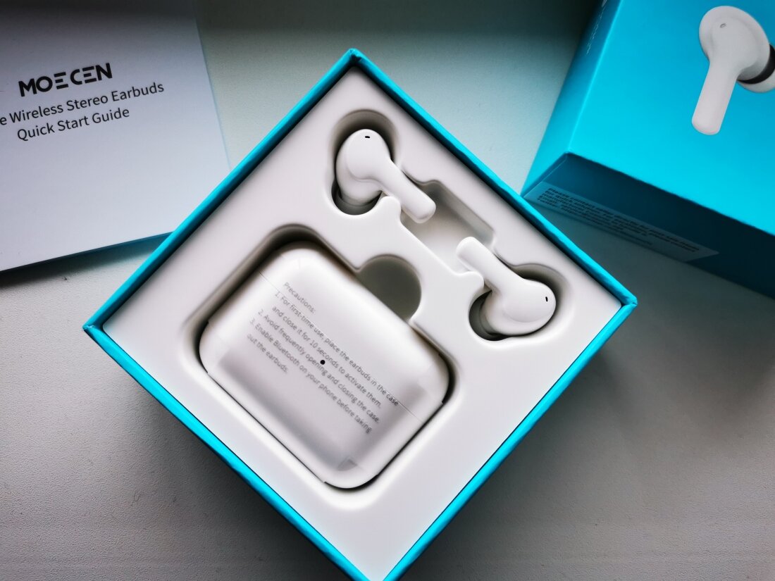 Беспроводные наушники MOECEN True Wireless Stereo Earbuds