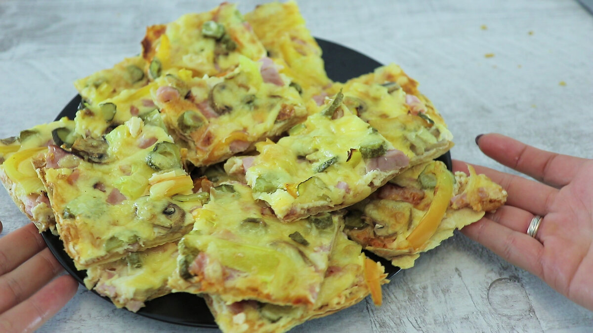 пицца на лаваше