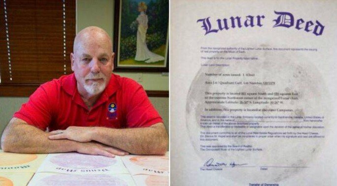  Денис Хоуп разбогател, буквально продав Луну с неба. Теперь он продает Марс, Меркурий, Венеру и Нептун. Фото: Pinterest 