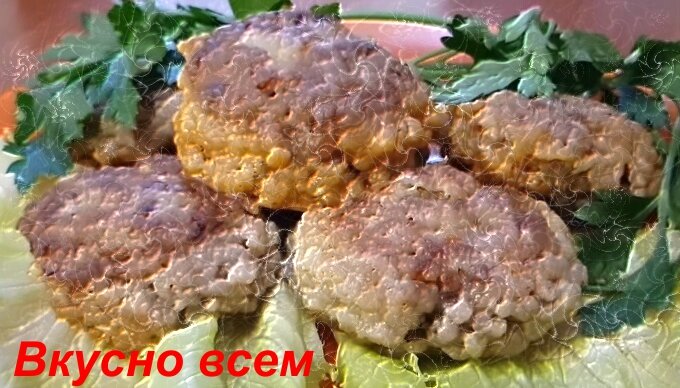 Домашние котлеты из говядины с куриными желудками