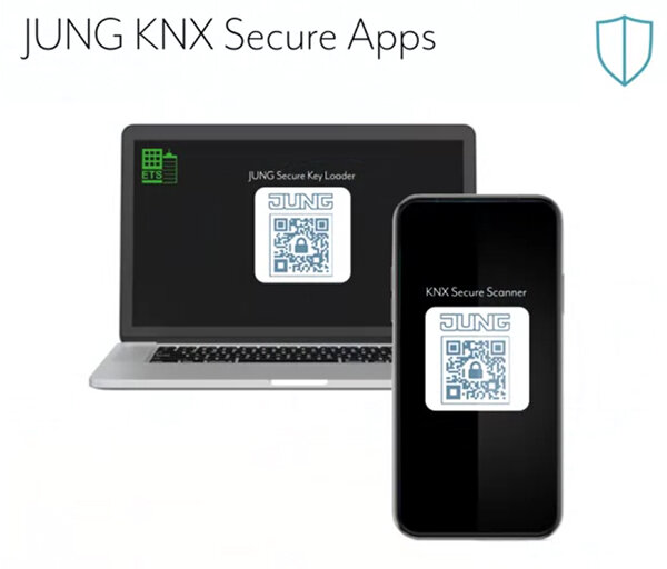 Приложения JUNG для ввода в эксплуатацию KNX Secure.