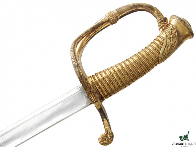 Сабля пехотная офицерская образца 1855 года - Золотое Оружие "За храбрость".