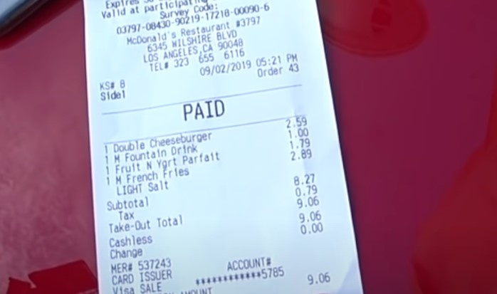 Стоимость обеда в Маке