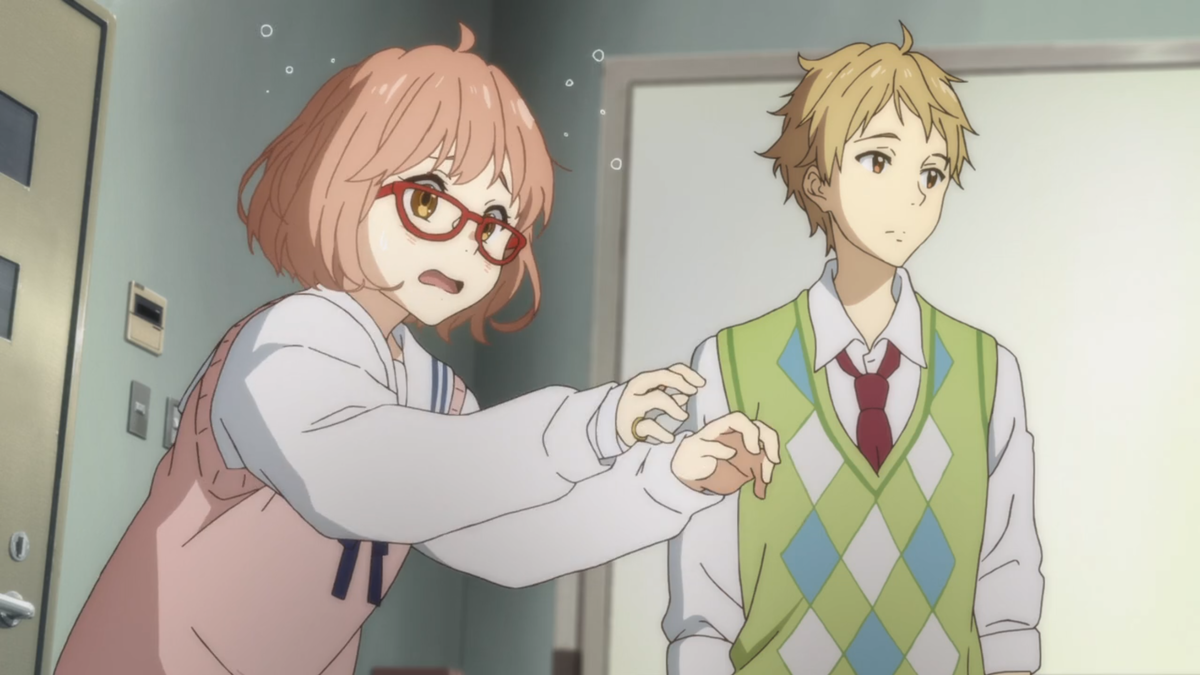 За гранью Kyoukai no Kanata. Курияма Мирай.