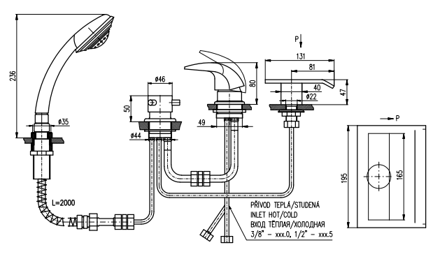  Эта схема позволяет составить представление об особенностях монтажа врезного смесителя на борт акриловой ванны, а также о необходимых расходных материалах