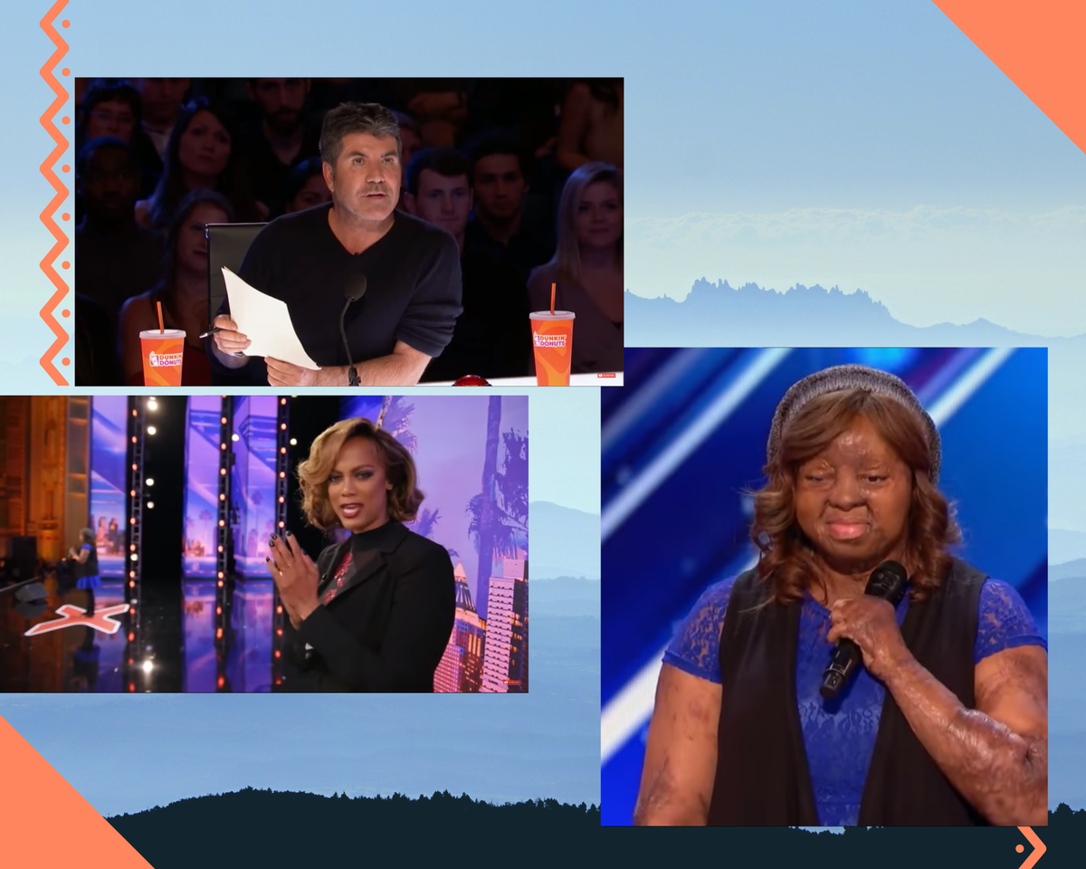 Кечи Оквучи на шоу Americas Got Talent. Фотоколлаж автора.