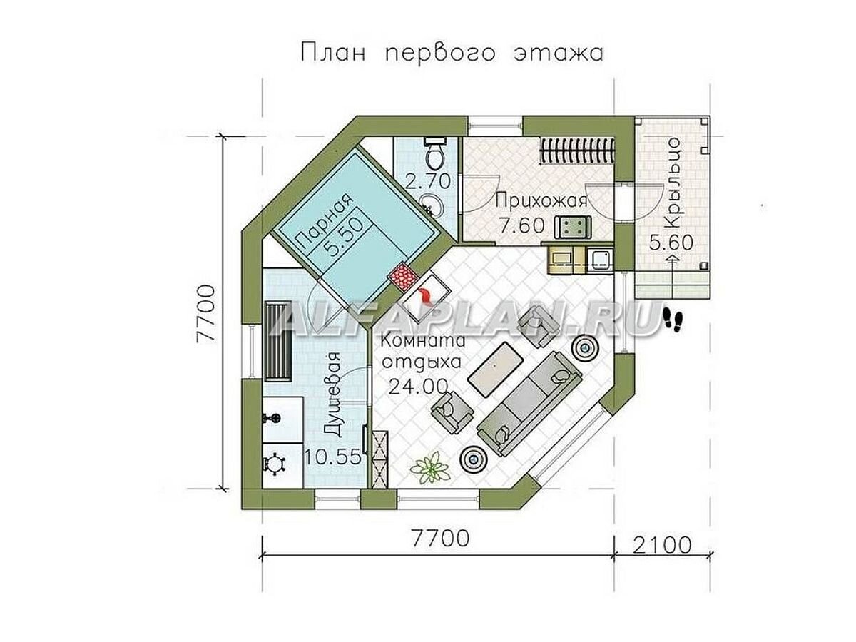 Проекты бань с беседкой для строительства на дачном участке