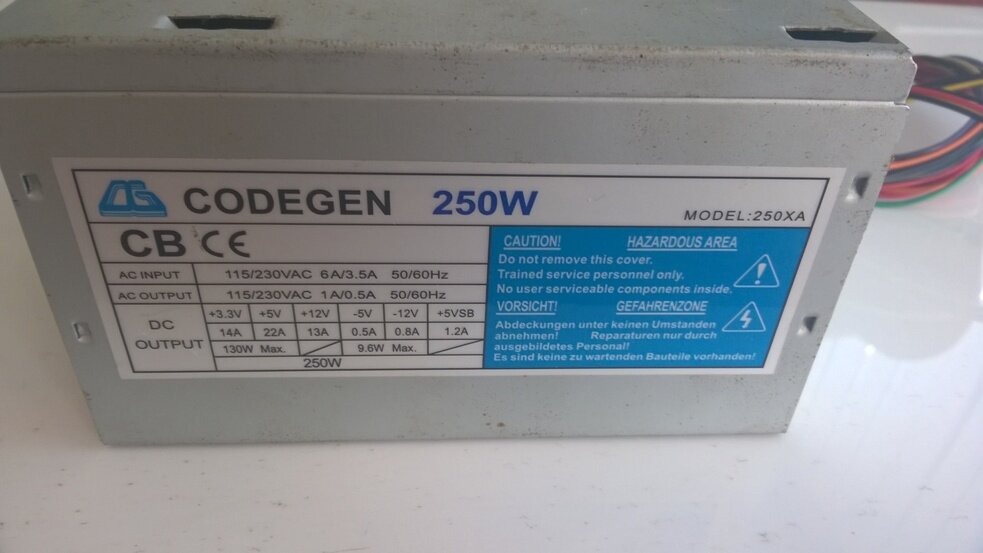 Для удобства прикрепляем схему Codegen 250W.
