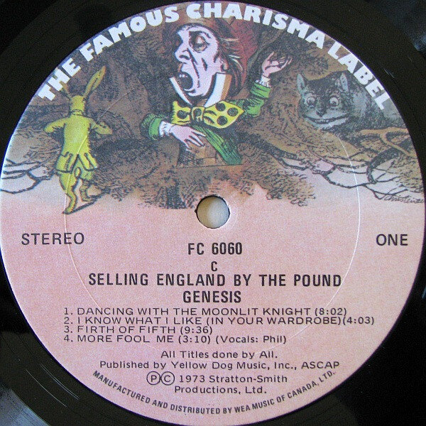 Genesis selling england by the pound. Genesis "Foxtrot (CD)".