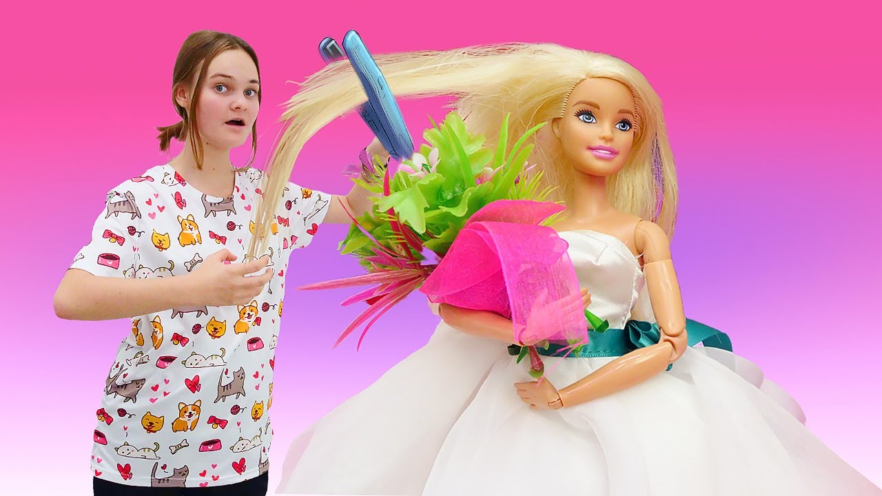 Игры одевалки - Кукла БАРБИ готовится к свадьбе! - Видео для девочек с  Barbie. Весёлые игры макияж | Лучшие Подружки | Дзен