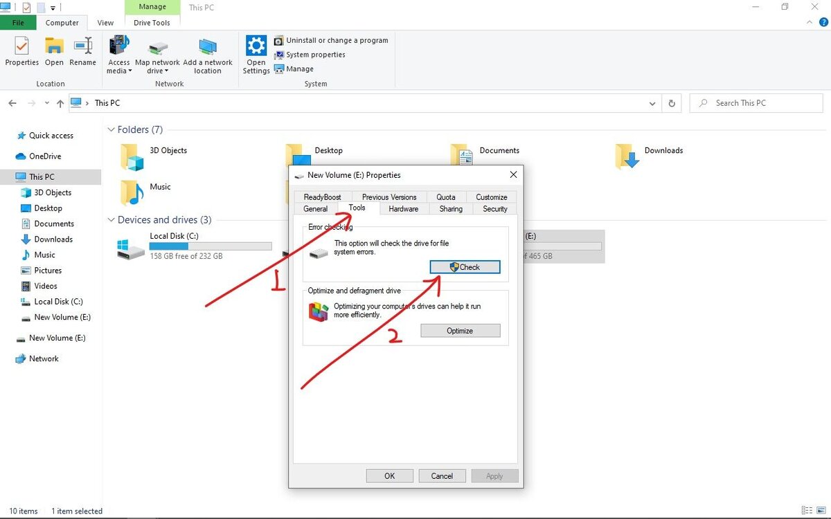 Сканирование ошибок windows 10