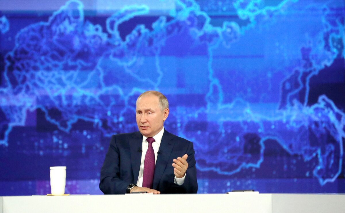 Большая прямая линия 2021 года с президентом Российской Федерации Владимиром Путиным