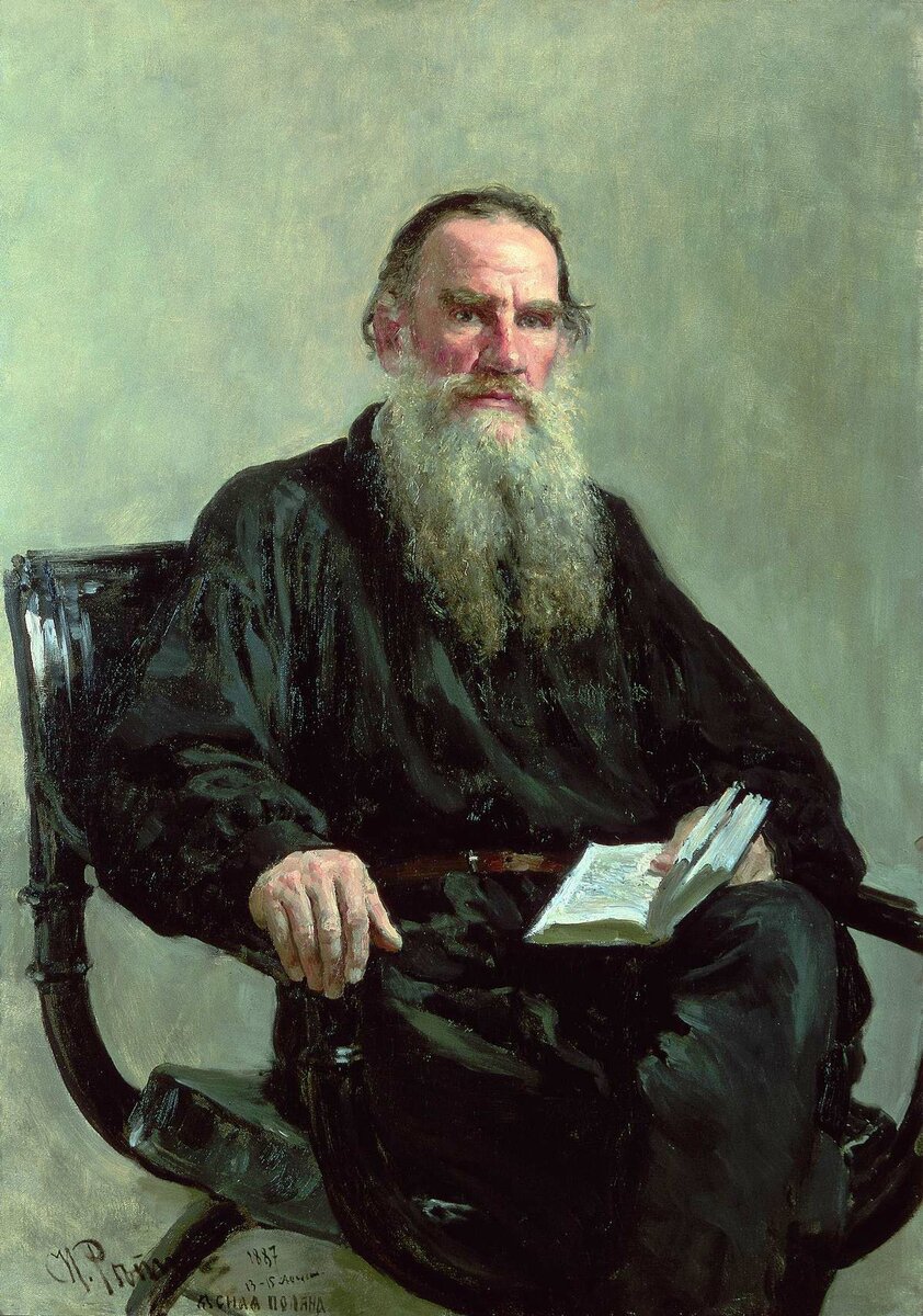 Портрет Толстого, Репин 1887 год 