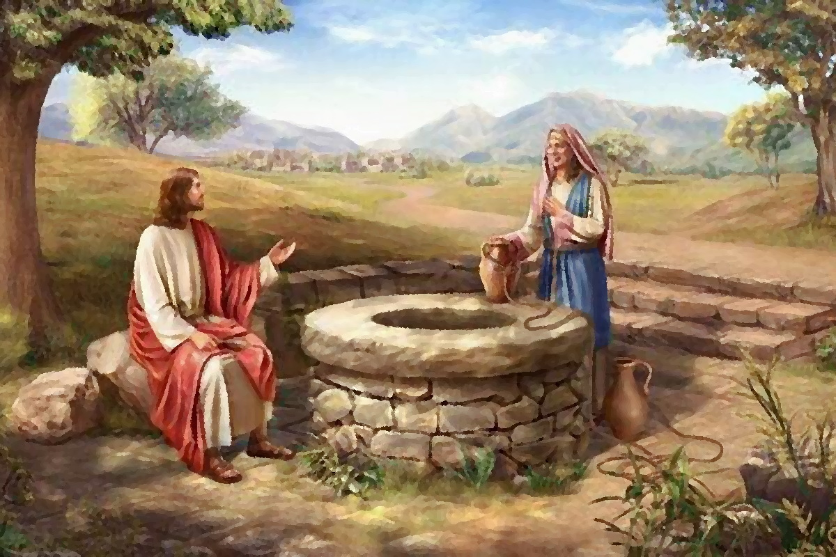 Христос и самарянка. Иисус Христос и самаритянка у колодца. Иисус и самарянка у колодца картина. "Христос и самарянка" Верещагина. «Христос и самарянка» верищагие.