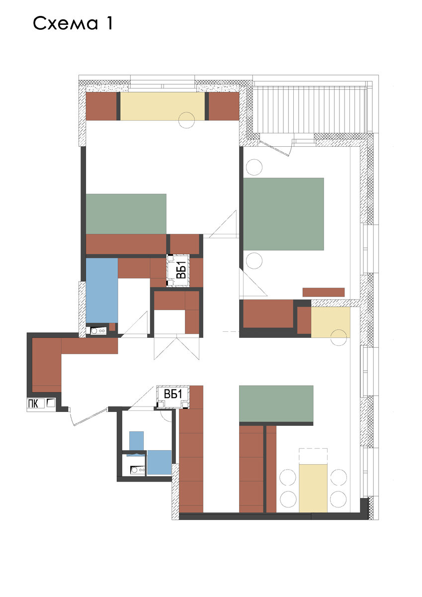 Схемы расстановки мебели 