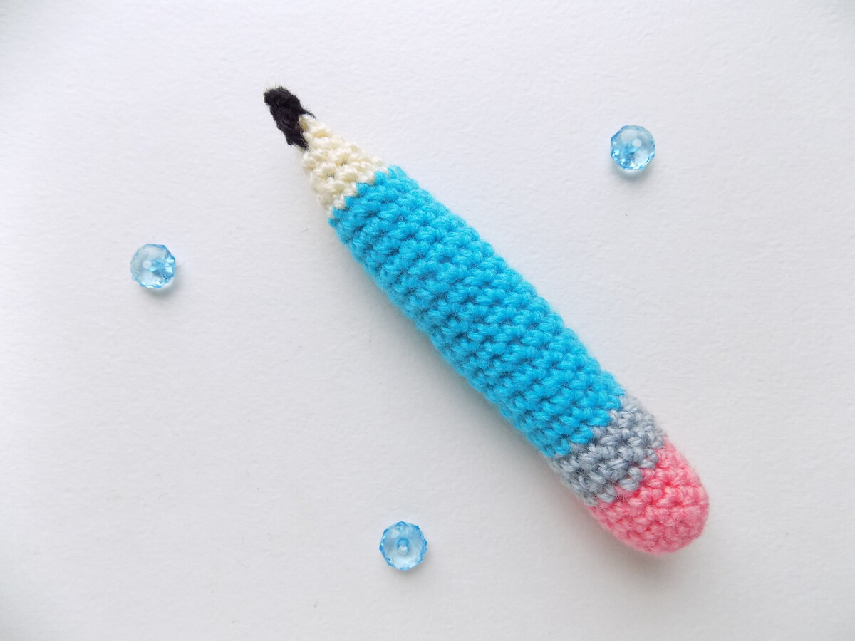 Карандаш амигуруми связанный крючком. Мастер-класс