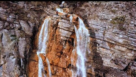 Crimea is now with WATER. The rockfall destroyed the BOTKIN TRAIL. LOCALS SWIM in the WATERFALLS.