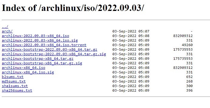 я взял archlinux-2022.09.03-x86_64.iso   