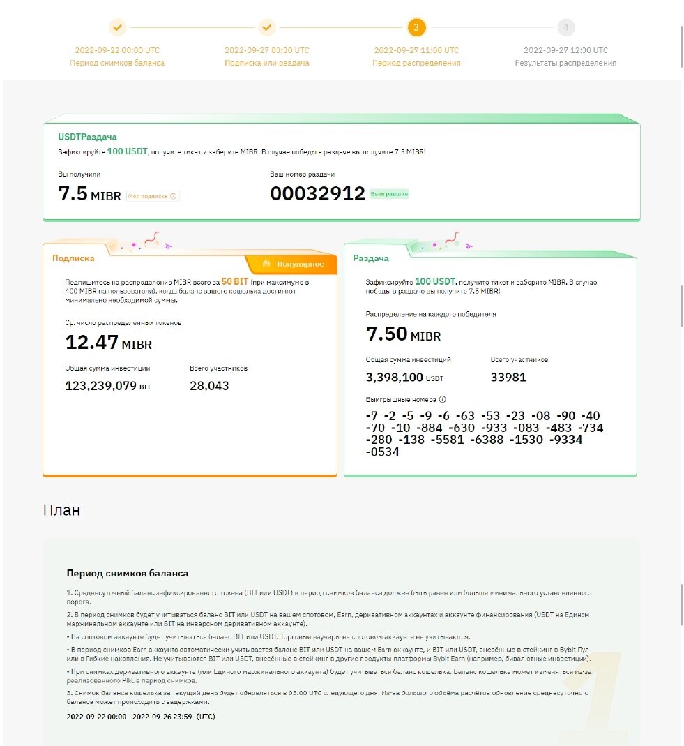 Участие в Launchpad нового проекта MIBR на бирже Bybit