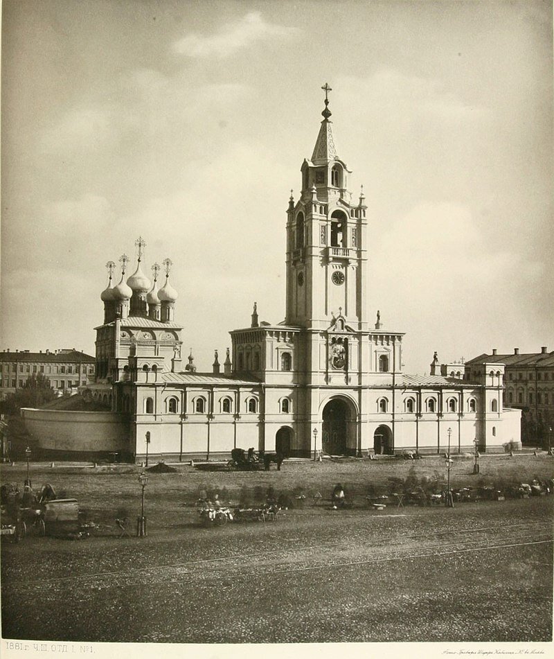 Страстной монастырь (на нынешней Пушкинской площади), 1882 год (фото из открытых источников интернета, ru.wikipedia.org)