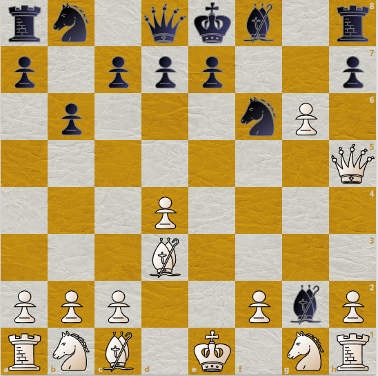 ход белых, мат в 2 хода