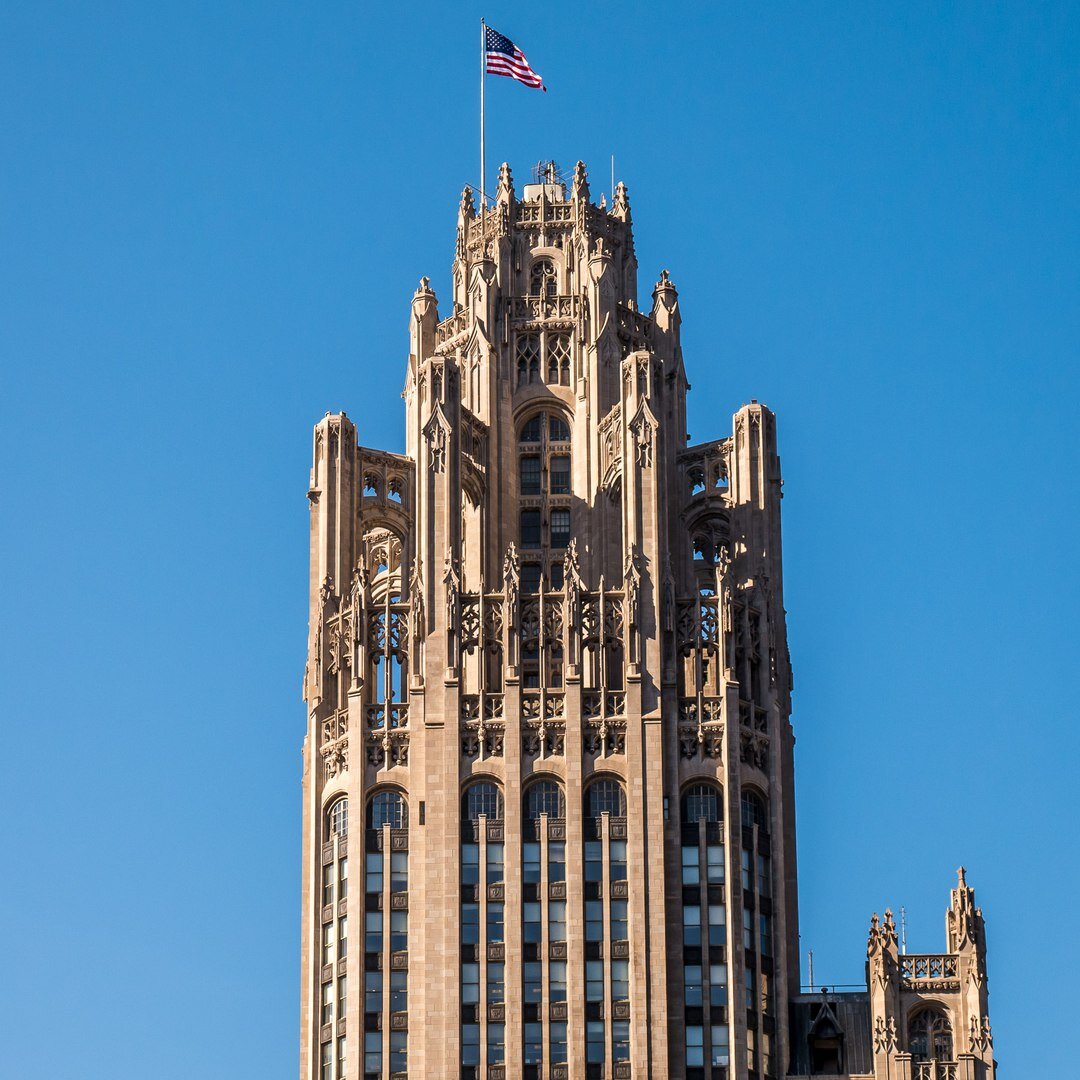 Tribune Tower, Чикаго, США. Фото: www.75centralphotography.com